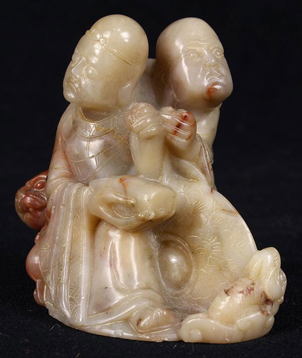 Chinese Soapstone Luohan Figure (1 of 5)