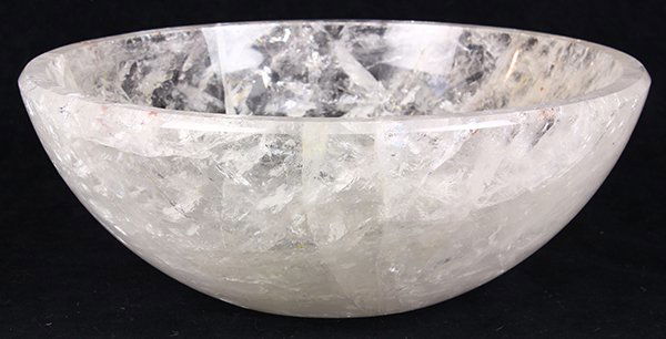 Art Deco style rock crystal centerpiece bowl, having a (1 of 2)