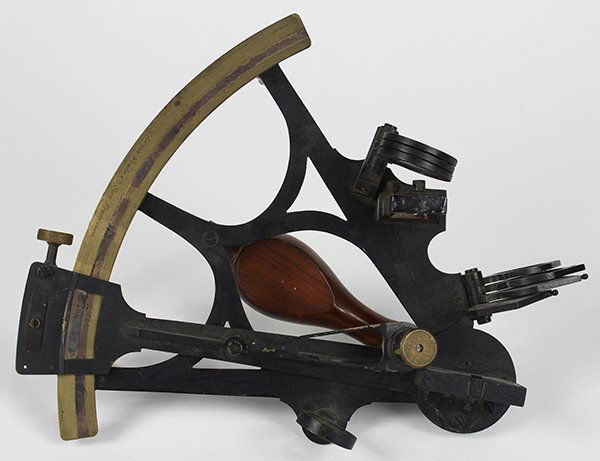 English Brass Sextant, late 19th/early 20th Century, (1 of 2)
