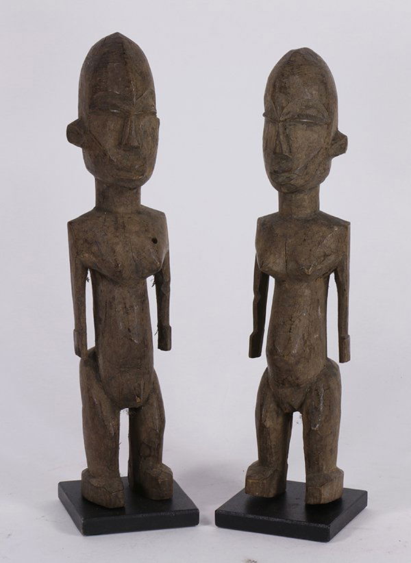 (lot of 4) Lobi, West African carved figural groups (1 of 7)