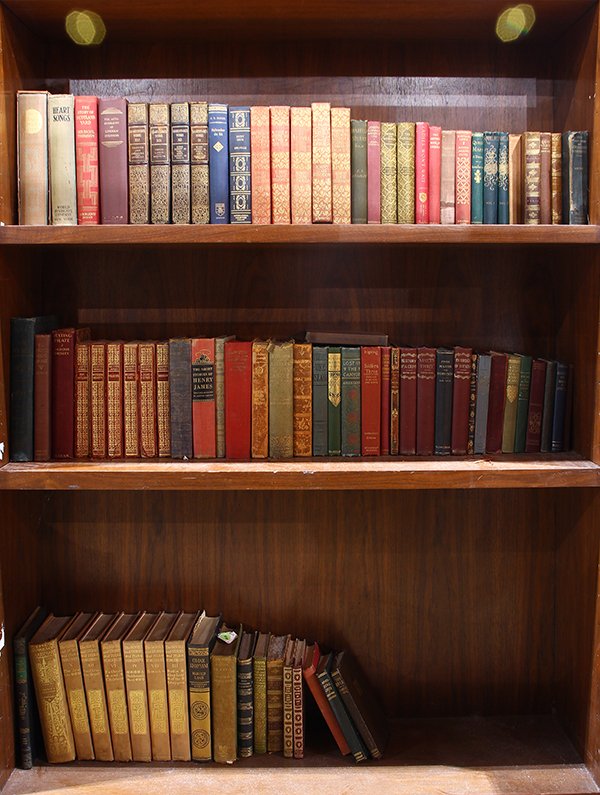 (lot of 19) Book group, consisting of authors including: (lot of 19) Book group, consisting of authors including Robert Louis Stevenson, Moby Dick by Melville, Dickens The Pickwick Papers, Shakespeare's Works, etc.