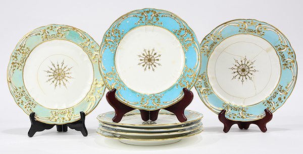 (Lot of 7) Continental Sevres style cabinet plates (1 of 10)