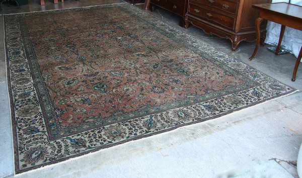 Persian Tabriz carpet, 9'1" x 15'1" (1 of 4)