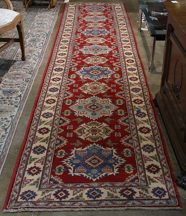 Uzbek Kazak runner, 2'9" x 13'8" (1 of 3)