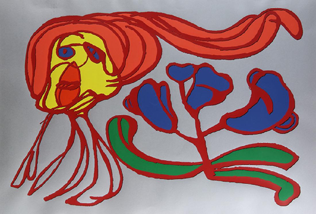 Print, Karel Appel, Yellow Face (1 of 4)