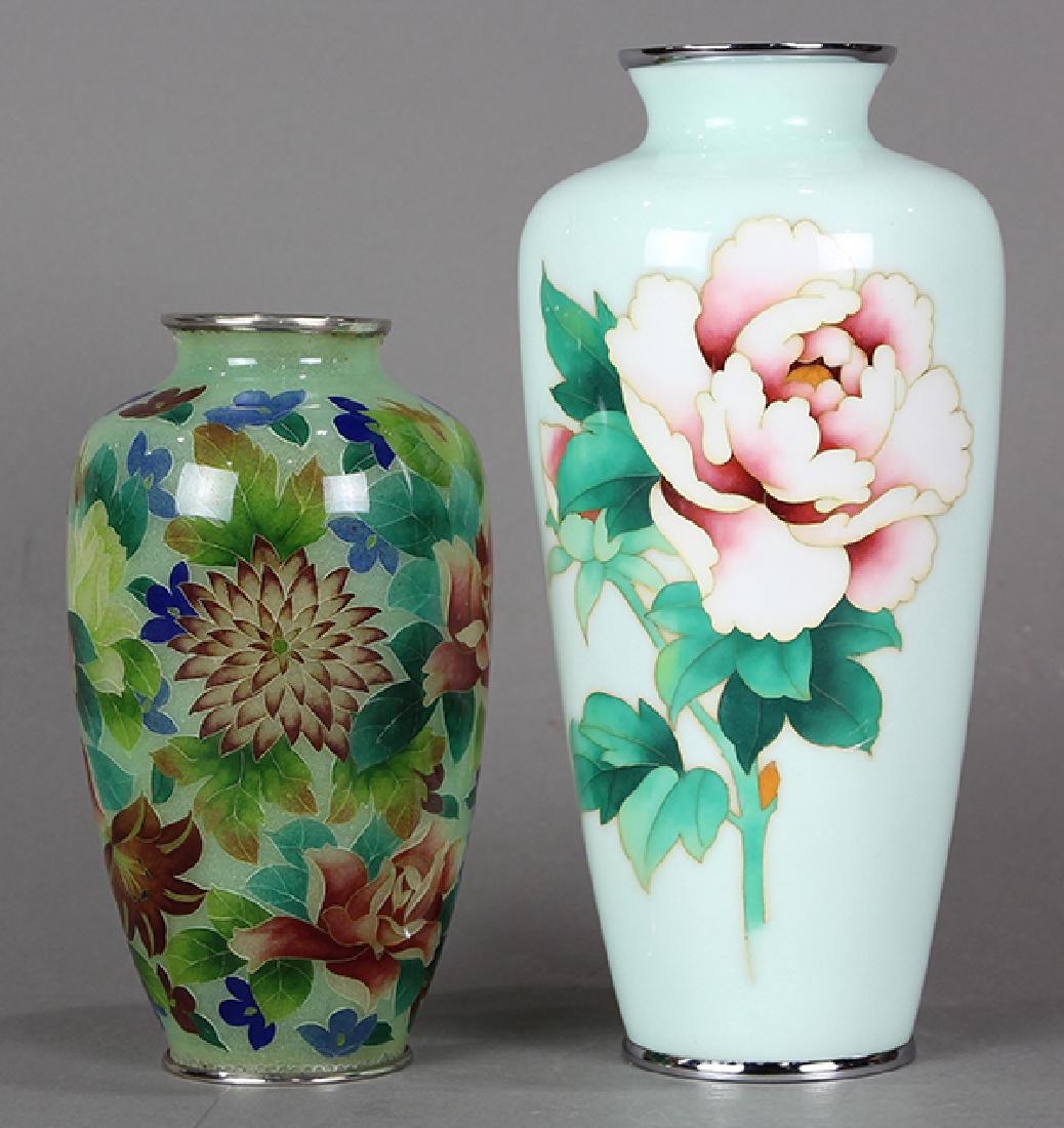Japanese Cloisonne Vases, Plique-à-Jour (1 of 7)