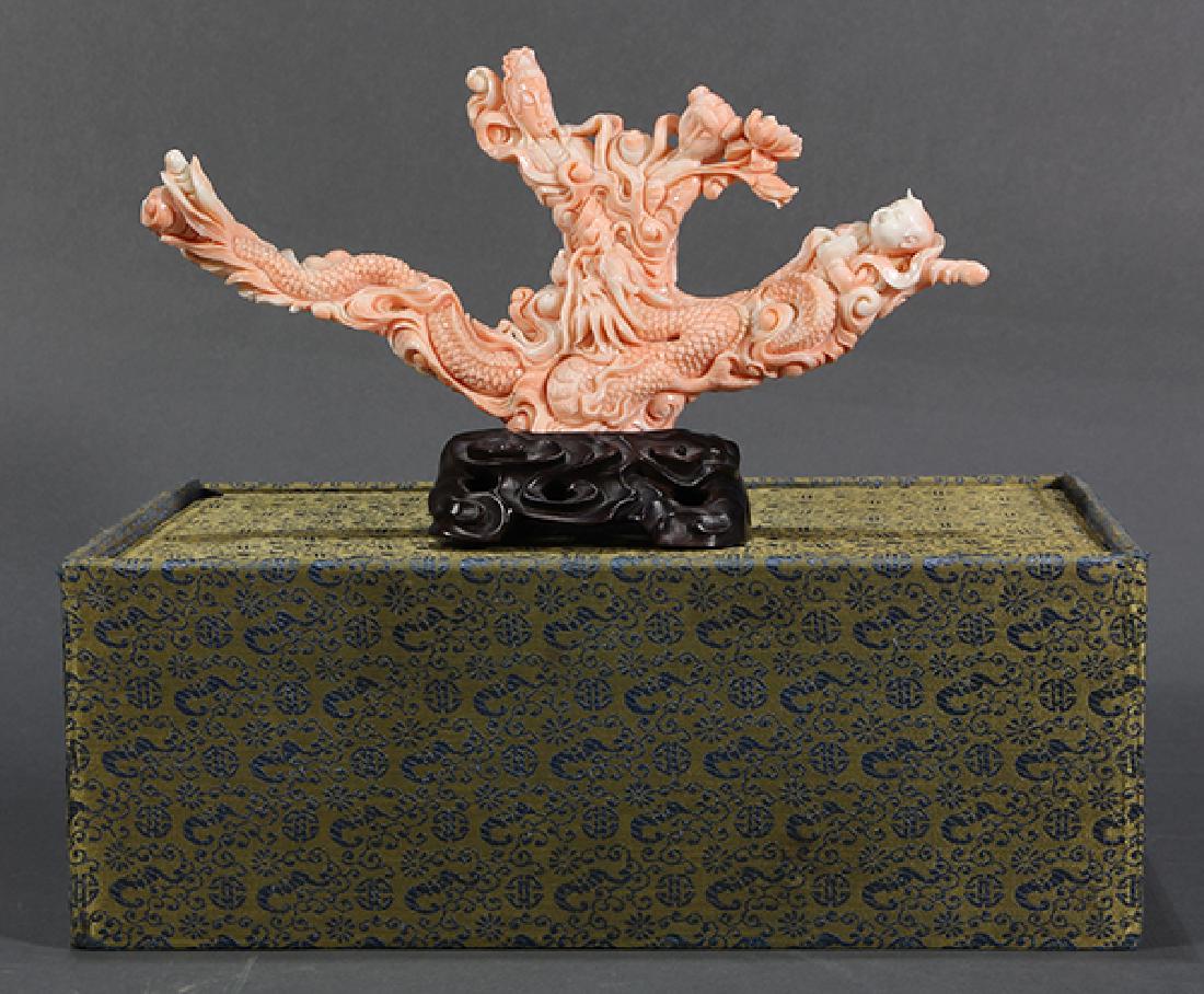 Chinese Figural Coral Carving (1 of 8)