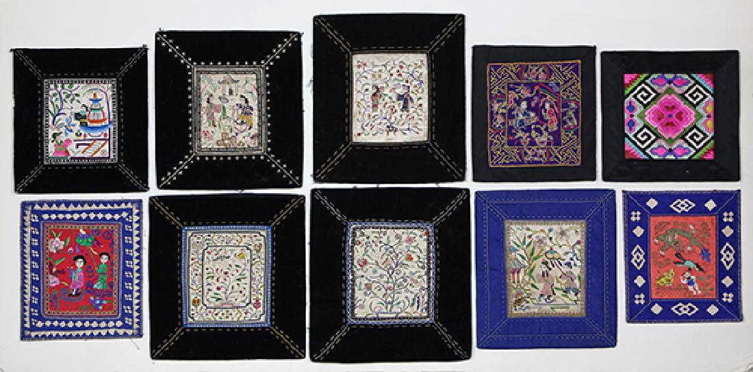 Chinese Embroidered Small Panels (1 of 2)