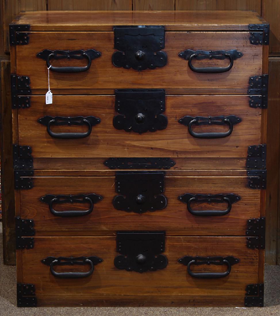 Two Piece Japanese Tansu Cabinets (1 of 4)