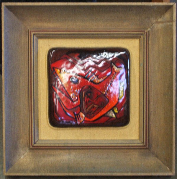 Enamel art plaque, Reid American