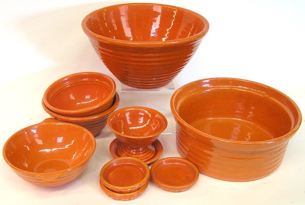 Lot of Bauer ringware Orange