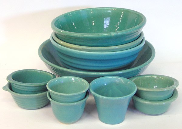 Lot of Bauer ringware Jade Green