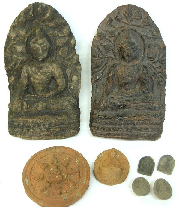 Asian ceramic plaques