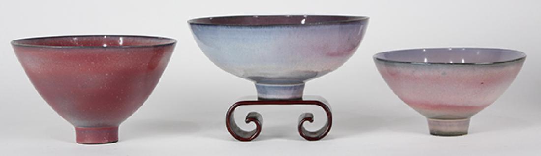 (Lot of 3) James Lovera (1920 - 2015 California) footed (1 of 9)