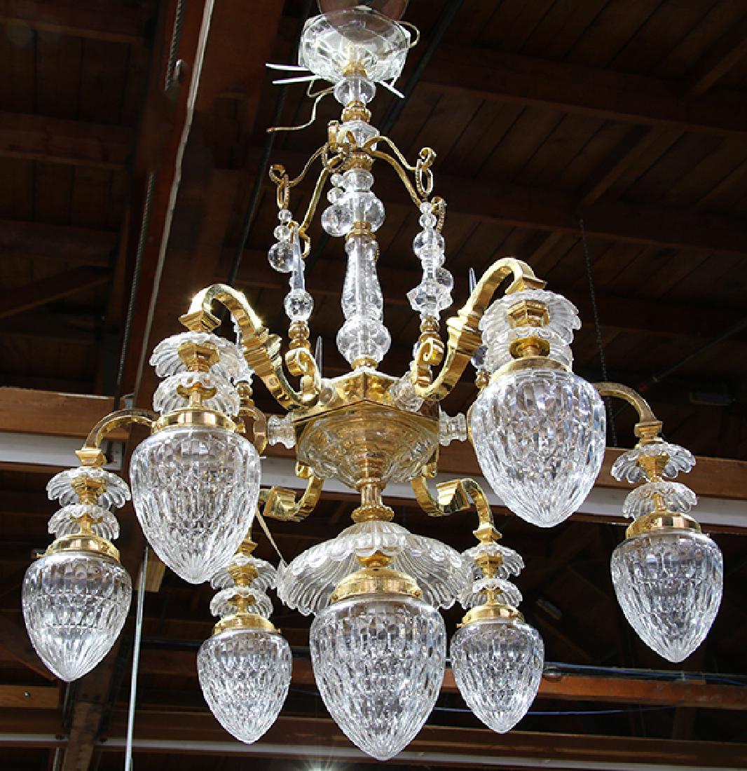 Continental gilt bronze and crystal seven light (1 of 1)
