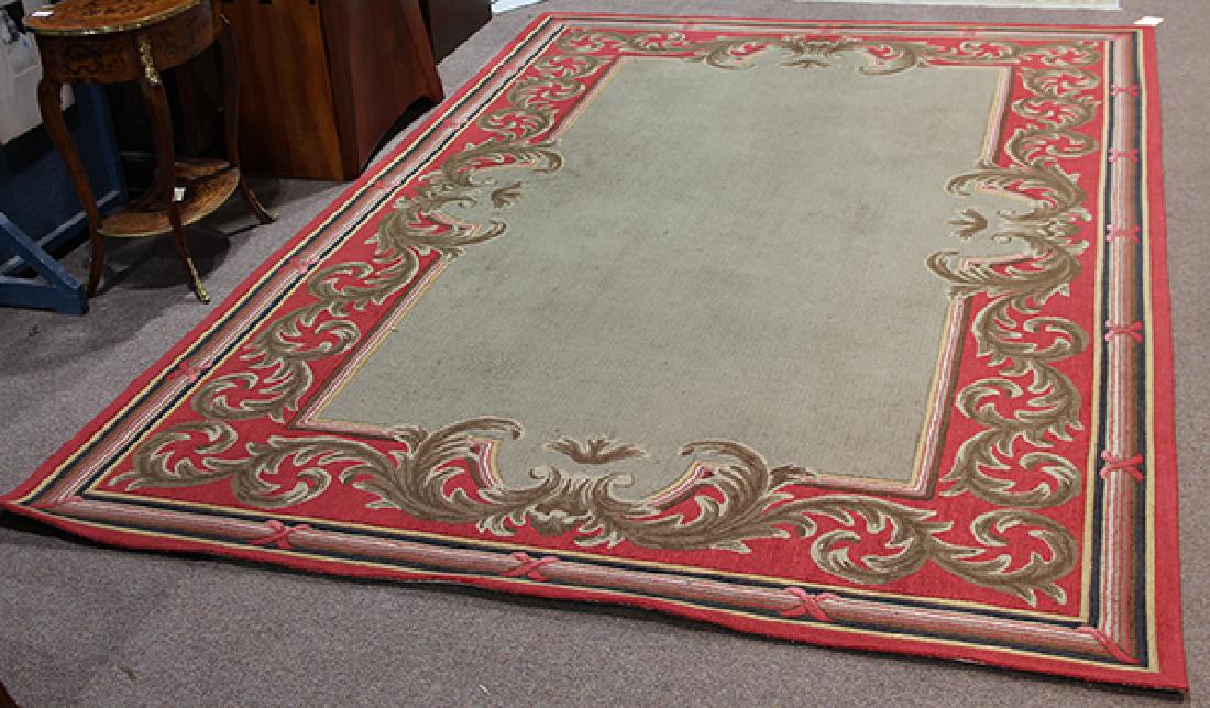 Edward Fields aubusson style carpet: Edward Fields aubusson style carpet, 8'1" x 12'3"