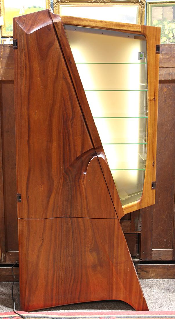 American studio koa and padauk cabinet executed by (1 of 7)