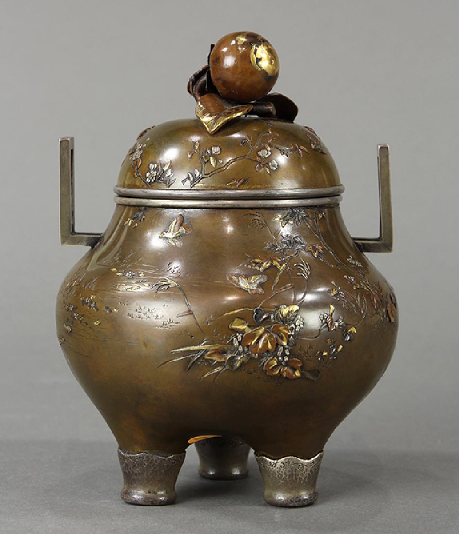 Japanese Bronze Koro Censer, Meiji (1 of 10)