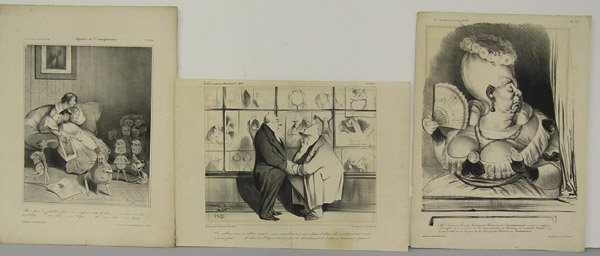 Lithographs, Honore Daumier, French