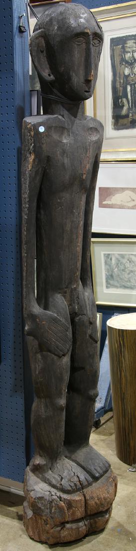 Oceanic style standing male figure carved with (1 of 1)