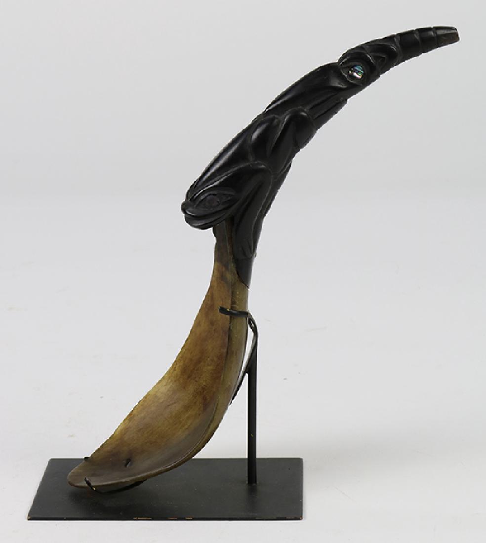 Tlingit or Haida (Canada) Indian Horn Spoon, 19th (1 of 3)