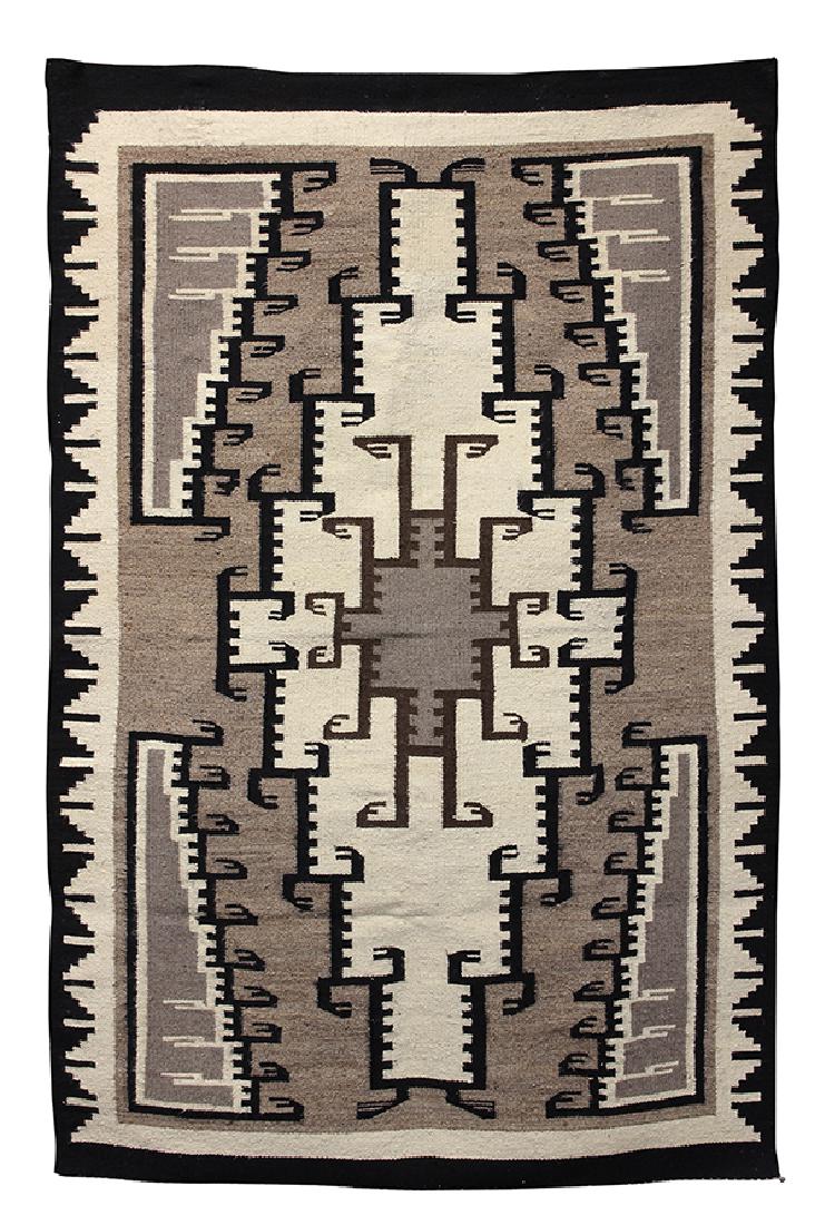 Navajo Two Grey Hills carpet, 67"l x 43"w (1 of 3)