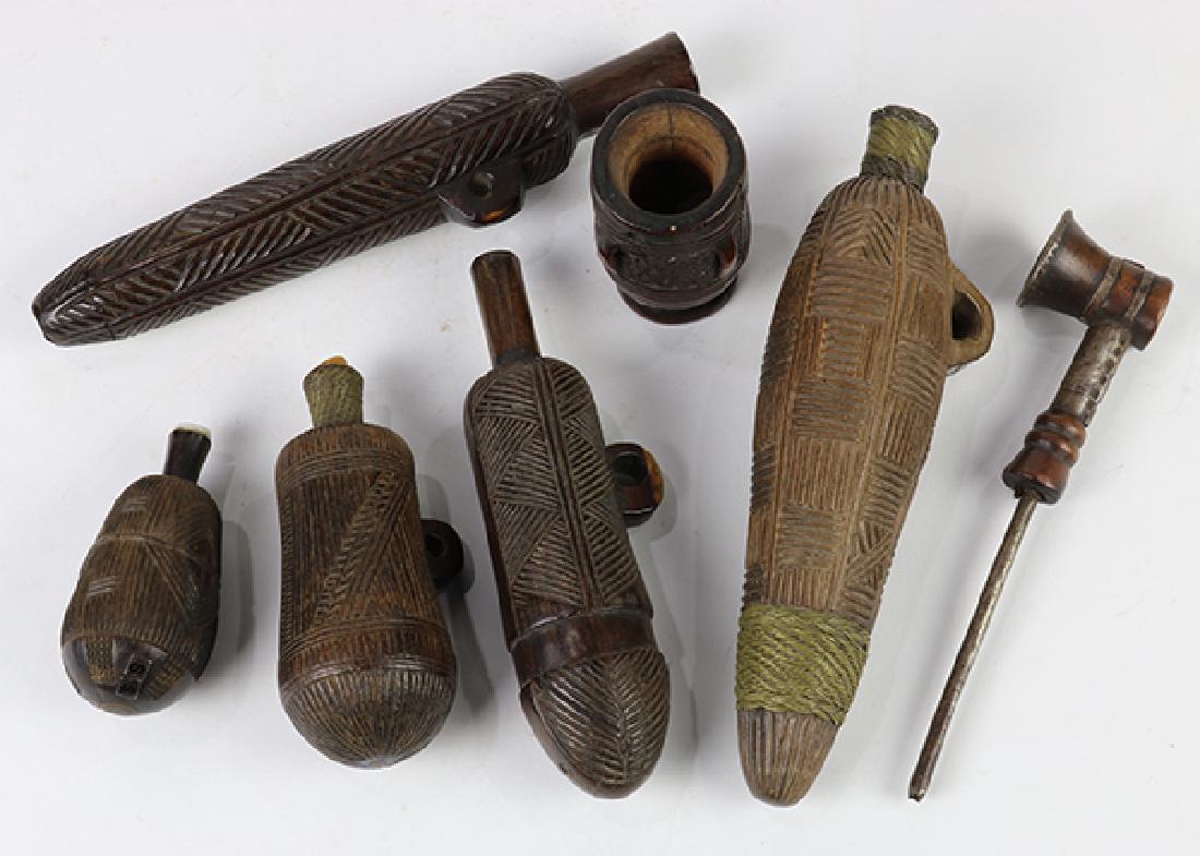 (Lot of 7) Zulu South African objects of use and (1 of 2)