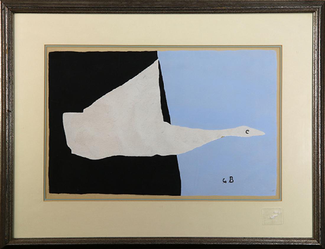 Untitled (White Bird in Flight), gouache (1 of 1)