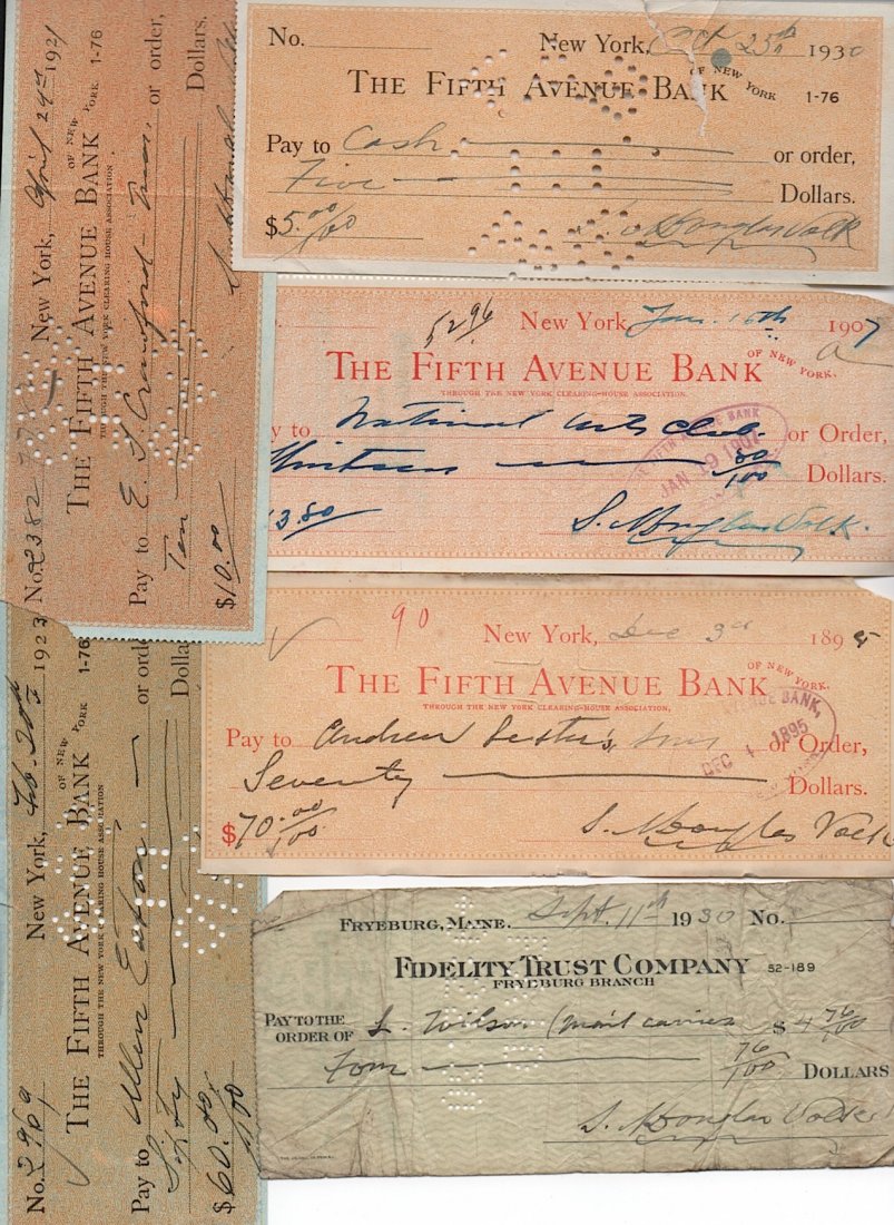 Artist Douglas Volk Checks: [ART] Douglas Volk (1856-1935) American artist. He helped establish the Minneapolis School of Fine Arts. After 1904 he and his wife Marion created an artists' retreat at their family home, Hewnoaks, i