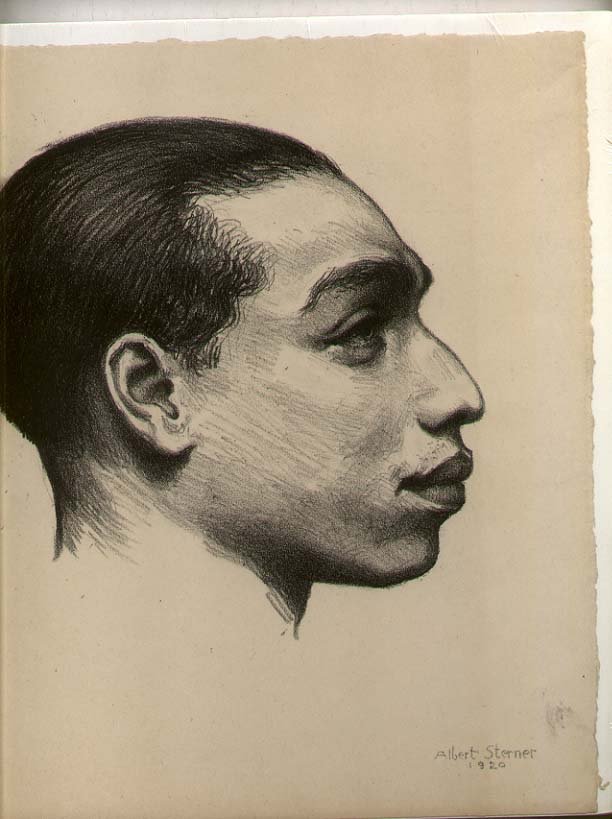 Albert Sterner Lithograph: [ART] Albert Sterner (1863-1946) important artist born to American parents in London. He studied at the Julian Academy in Paris, France. He emigrated to the USA in 1881, moving first to Chicago and th