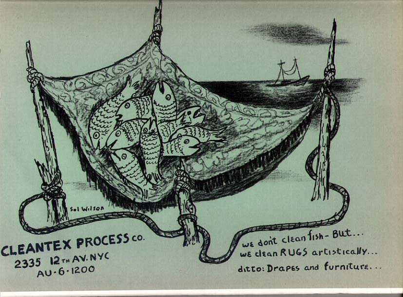 SOL WILSON (1896-1974) American artist: SOL WILSON (1896-1974) Studied with Geo. bellows & Robert Henri. Exhibited: National Academy; Library of Congress; Univ. of Iowa; American Red Cross [1942 prize]. Collections: Brooklyn Museum; America