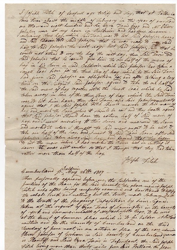 [MAINE] Samuel Freeman (1743-1831) Document 1807: [MAINE] Samuel Freeman (1743-1831) was a prominent citizen of Portland, Maine during the 18th and 19th centuries. He was instrumental in founding the first public library in Portland (then Falmouth), 