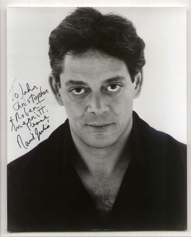 Raul Julia (1940 - 1994) Actor: [FILM] Raul Julia (1940 - 1994) Puerto Rican actor. Signed, inscribed 8x10 photo.