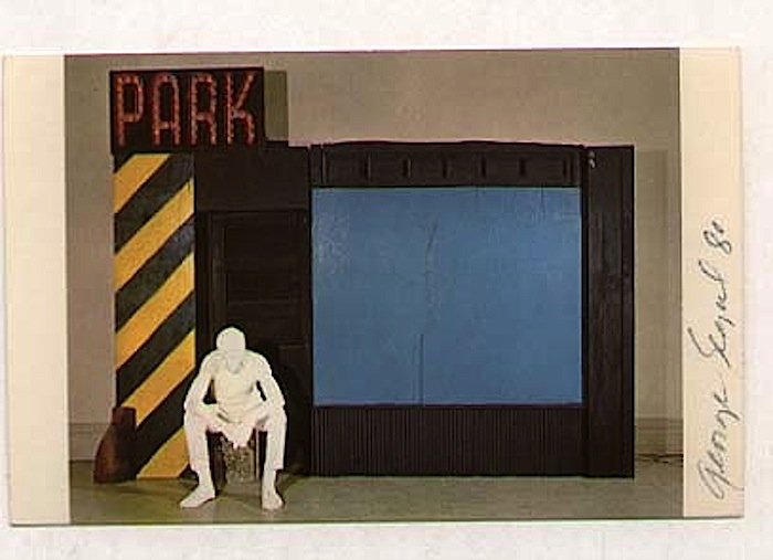 GEORGE SEGAL, George (1924- 2000): [ART] GEORGE SEGAL, George (1924- 2000). Important American sculptor, known for his life-size white plaster casts of human figures. Signed color postcard picturing one of his sculptures.