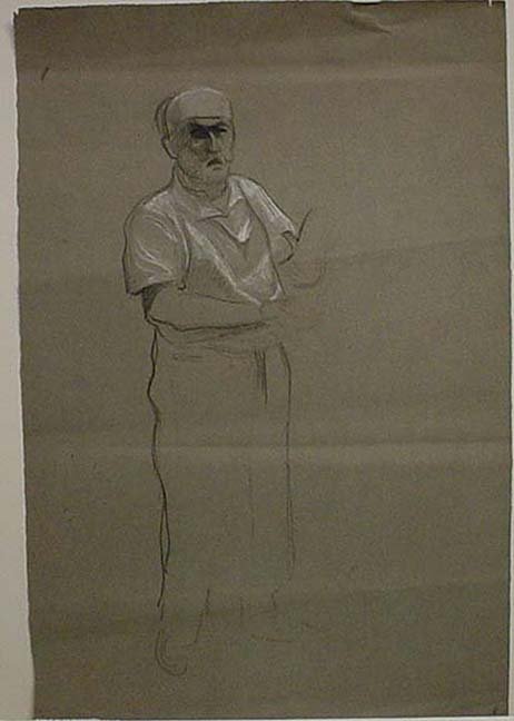 ALBERT STERNER (1863-1946) Drawing: ALBERT STERNER (1863-1946) American artist. Sterner’s influence is seen in the works of both Rockwell Kent and George Bellows; he introduced each of them to the technique of lithography and put them