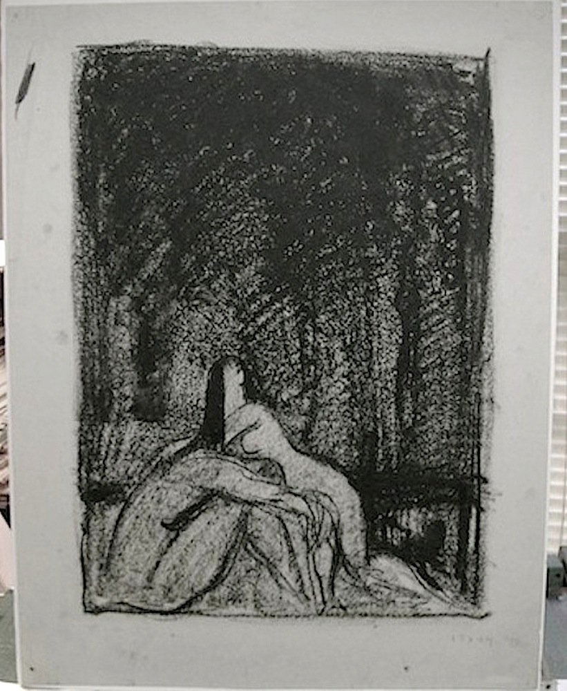 ALBERT STERNER - Important Drawing: ALBERT STERNER (1863-1946) American artist. Sterner’s influence is seen in the works of both Rockwell Kent and George Bellows; he introduced each of them to the technique of lithography and put them
