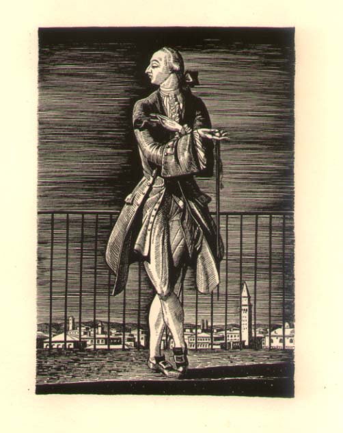 Rockwell Kent - Casanova Print: Rockwell Kent (1882-1971) American artist, illustrator and author. He studied with the influential painters and theorists of his day, including Arthur Wesley Dow, William Merritt Chase, Robert Henri,