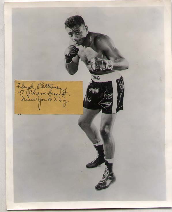[BOXING] Floyd Patterson: [BOXING] Floyd Patterson (1935-2006) at 21, Patterson became the youngest man to win the world heavyweight title. He was also the first heavyweight boxer to regain the title. He had a record of 55 win