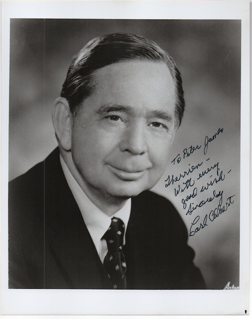 Carl Albert - Speaker of the House: Carl Albert (1908-2000) He is best known for his service as Speaker of the United States House of Representatives from 1971 to 1977. At 5 feet 4 inches tall, Albert was often affectionately known as t