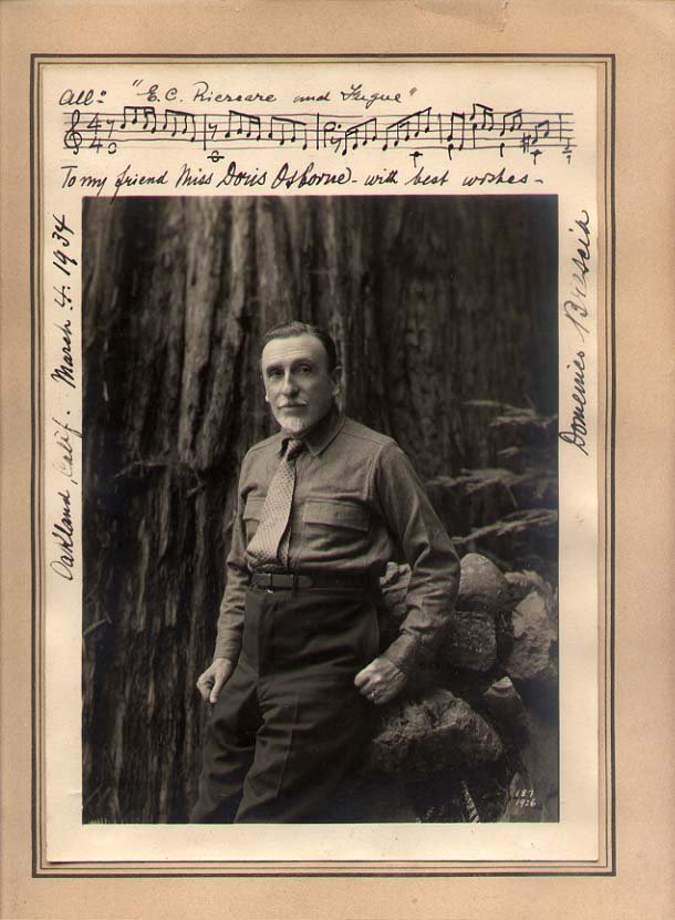 Domenico Brescia (1866-1939) Italian composer: [MUSIC] Domenico Brescia (1866-1939) Italian composer who taught in Chile and Ecuador, then became known in the United States for writing chamber music as well as musical accompaniment for dramatic pe