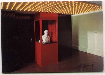 GEORGE SEGAL (1924- 2000): GEORGE SEGAL (1924- 2000). Important American sculptor, known for his life-size white plaster casts of human figures. Signed color postcard picturing one of his sculptures.