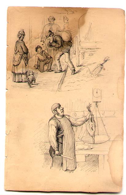Horace R. Burdick (1844-1942) Drawing: Horace R. Burdick (1844-1942) ,American artist. Burdick studied under Otto Grundmann and William Rimmer at the Boston Museum of Fine Arts School. A painter, teacher, and writer, he became a member of 