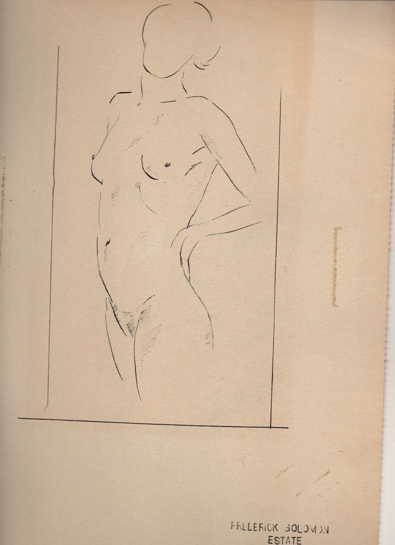 Drawing By German Expressionist - Fritz Solomon (1 of 1)