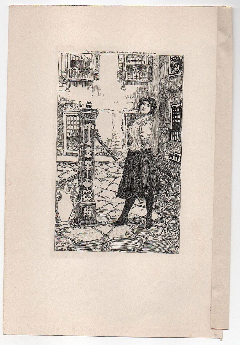 LOUIS MEYNELL (b. 1868) etching (1 of 1)