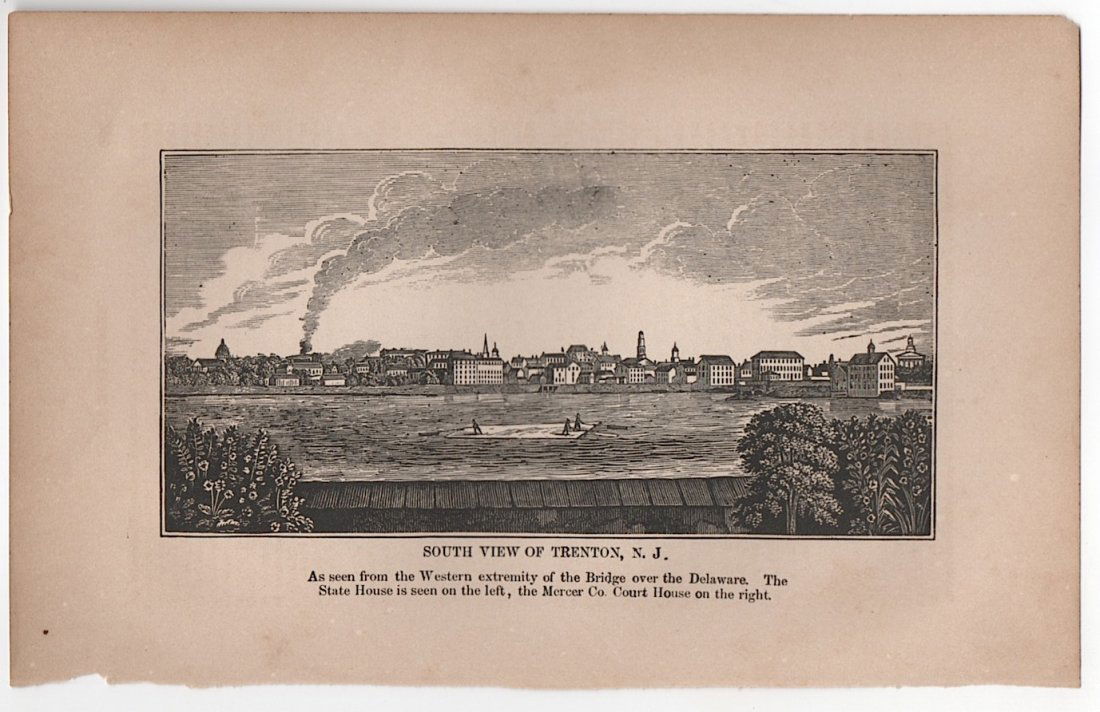 1868 View of Trenton, New Jersey (1 of 1)