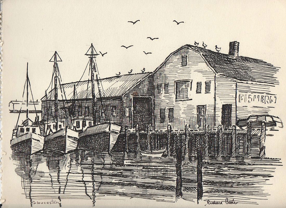 Gloucester Harbor, Mass. Scene (1 of 1)