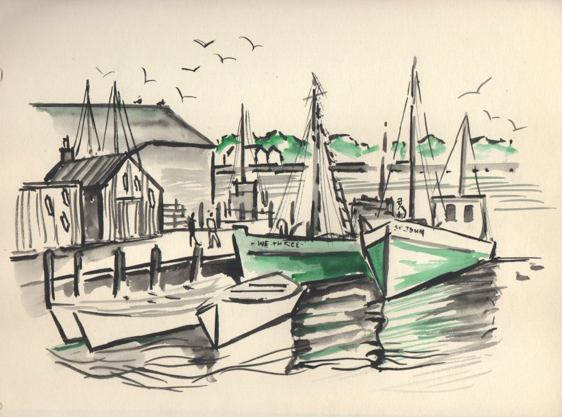 RICHARD CARLE - deceased New England artist (1 of 1)