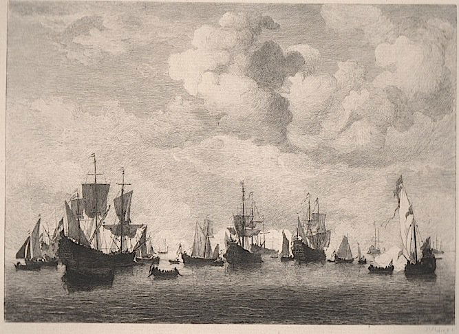 Felix Augustin Milius (1843-1894) French Etching (1 of 1)