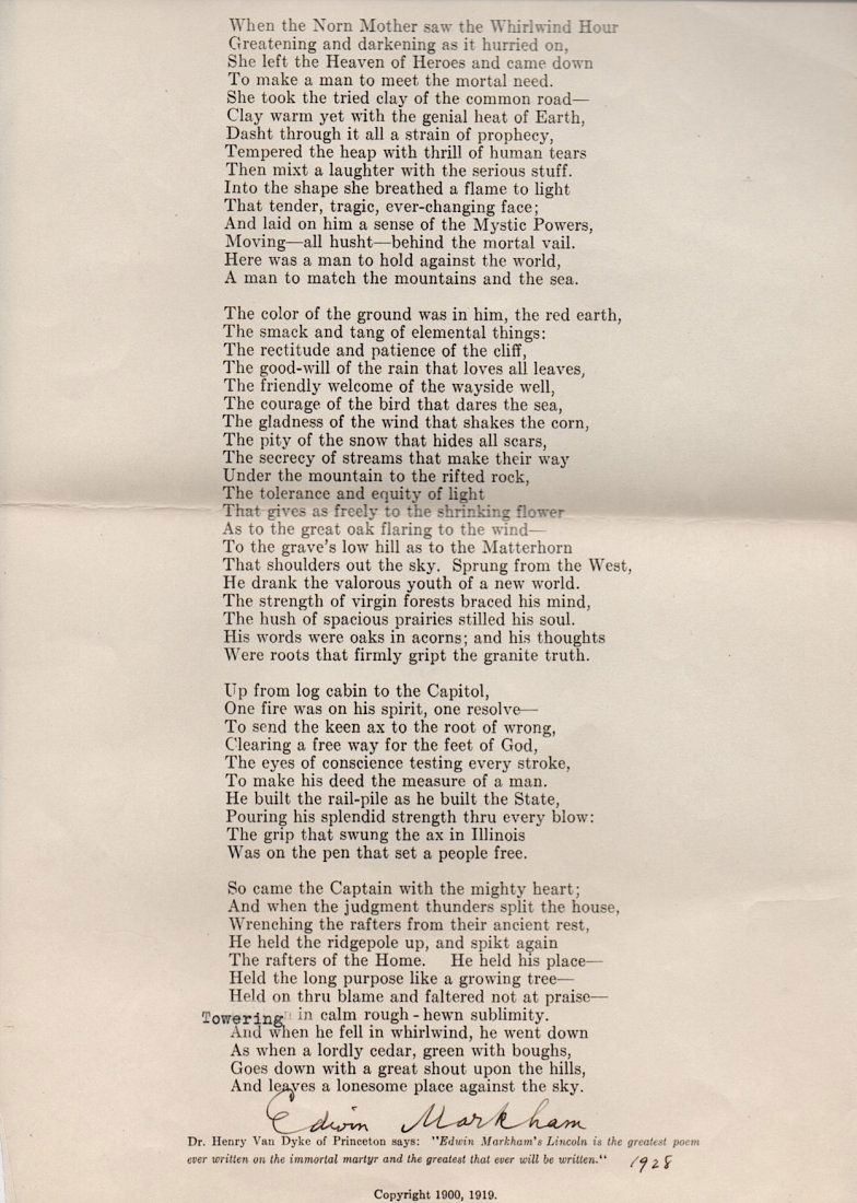 Edwin Markham (1852-1940) American poet (1 of 1)