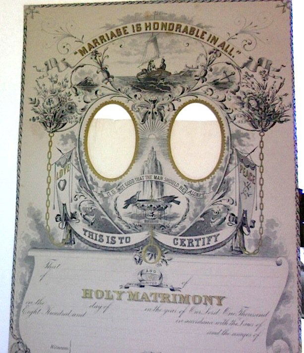 Victorian Marriage Certificate 1879 (1 of 1)